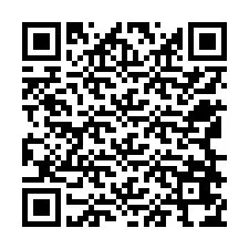 Código QR para número de teléfono +12568674324