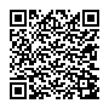 QR kód a telefonszámhoz +12602043284