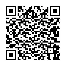 QR Code สำหรับหมายเลขโทรศัพท์ +12602866832