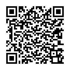 QR-code voor telefoonnummer +12603160008