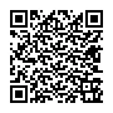 Código QR para número de telefone +12603161096