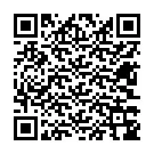 Código QR para número de teléfono +12603346433