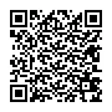 QR-code voor telefoonnummer +12603424542