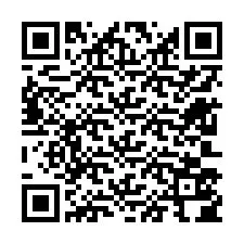 Código QR para número de teléfono +12603504319