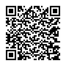 Código QR para número de teléfono +12603507529