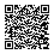 Código QR para número de telefone +12603536738