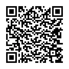 Código QR para número de teléfono +12603556376