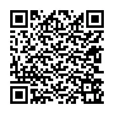 Código QR para número de teléfono +12603561664