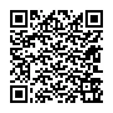 Codice QR per il numero di telefono +12603561955