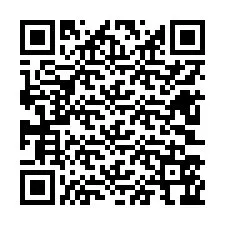 Código QR para número de teléfono +12603566232