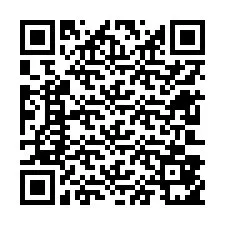 Código QR para número de teléfono +12603851358