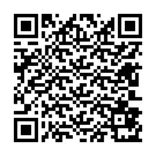 Kode QR untuk nomor Telepon +12603871746