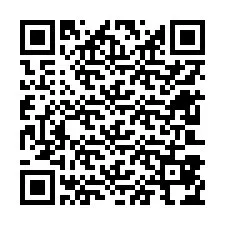 QR код за телефонен номер +12603874058