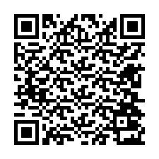 QR-код для номера телефона +12604023776