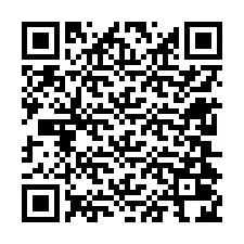 QR Code สำหรับหมายเลขโทรศัพท์ +12604024178