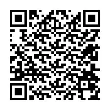 Código QR para número de teléfono +12604074719