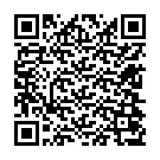 QR kód a telefonszámhoz +12604077079