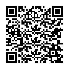 Código QR para número de teléfono +12604247506