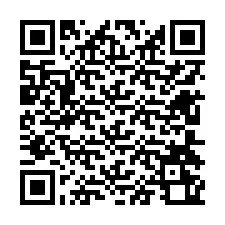 QR kód a telefonszámhoz +12604260716