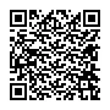 QR-Code für Telefonnummer +12604269756