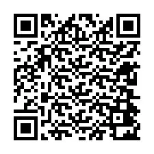 QR kód a telefonszámhoz +12604422078