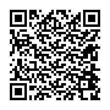 Codice QR per il numero di telefono +12604428345