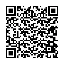 QR Code สำหรับหมายเลขโทรศัพท์ +12604429032