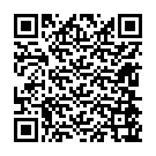 Código QR para número de teléfono +12604567875