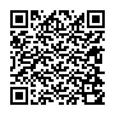 Codice QR per il numero di telefono +12604750160