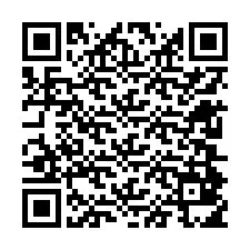 Código QR para número de teléfono +12604815478