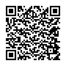 QR kód a telefonszámhoz +12604815479