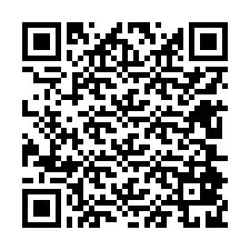 QR Code pour le numéro de téléphone +12604829862