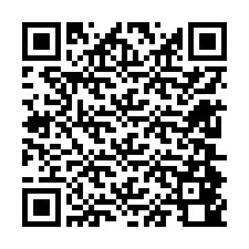 QR-Code für Telefonnummer +12604840179