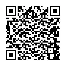 QR-Code für Telefonnummer +12604842129