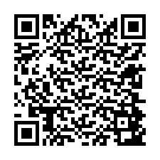 QR kód a telefonszámhoz +12604843468