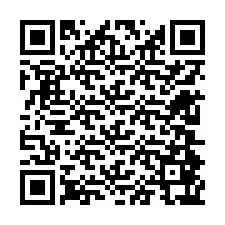 QR kód a telefonszámhoz +12604867179