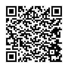 QR-code voor telefoonnummer +12604871782