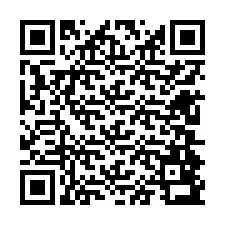 Codice QR per il numero di telefono +12604893576