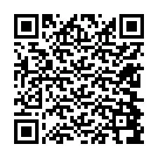 QR-Code für Telefonnummer +12604896239