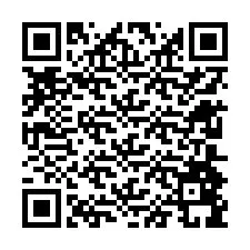 QR-код для номера телефона +12604899758