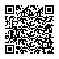 QR код за телефонен номер +12604926145