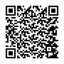 Código QR para número de teléfono +12605043778