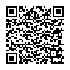 Codice QR per il numero di telefono +12605771418