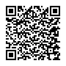 Código QR para número de teléfono +12605774178