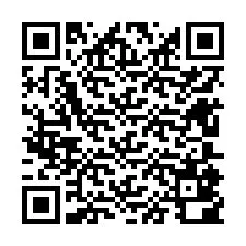 Código QR para número de teléfono +12605800542