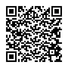 QR-Code für Telefonnummer +12605874722