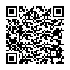 Código QR para número de teléfono +12605874723