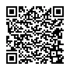 QR-code voor telefoonnummer +12606342556