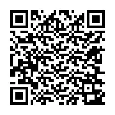 QR-code voor telefoonnummer +12606343629