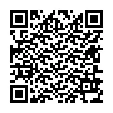 Código QR para número de teléfono +12606934446